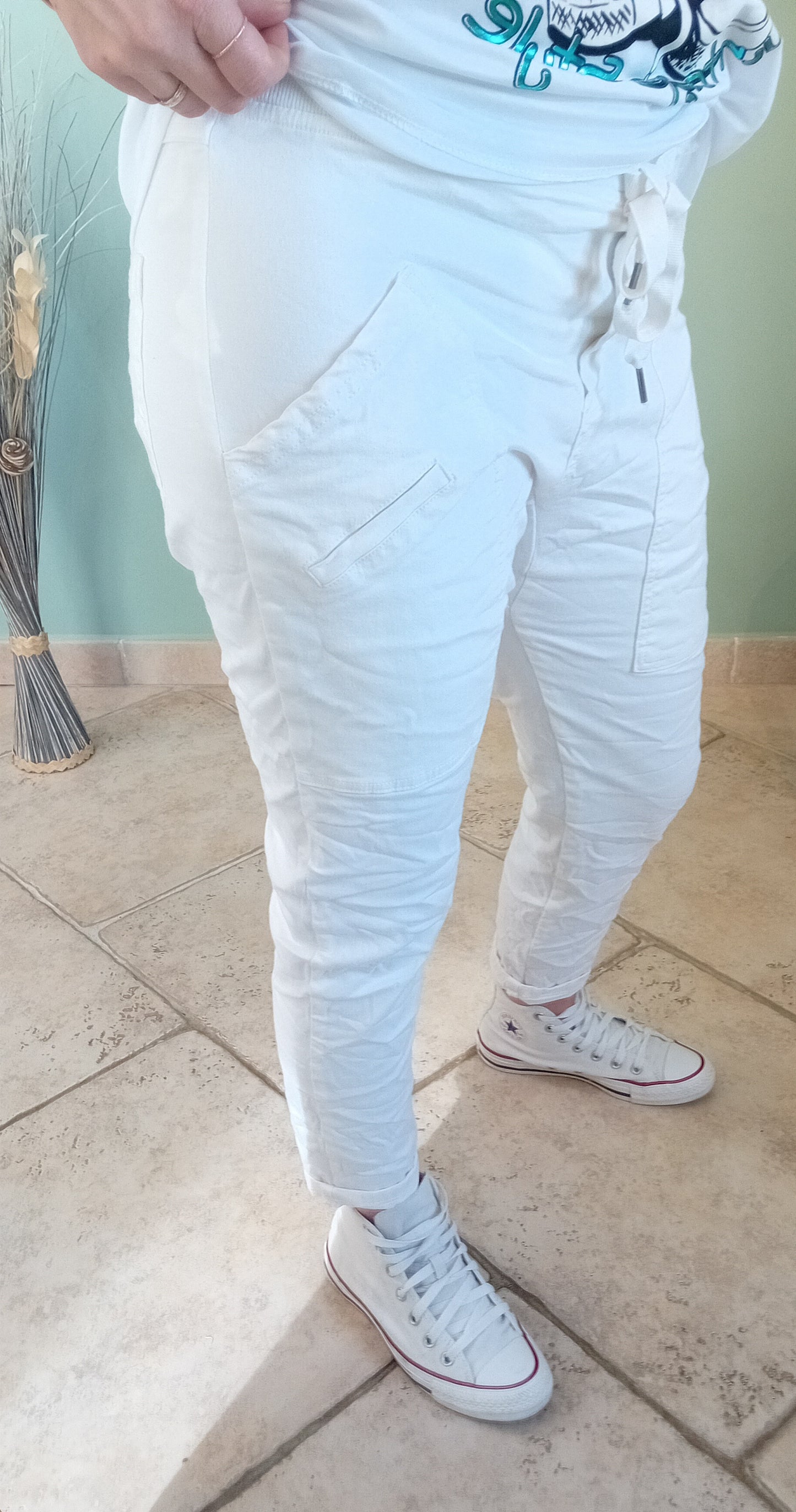 Pantalon Jogg blanc