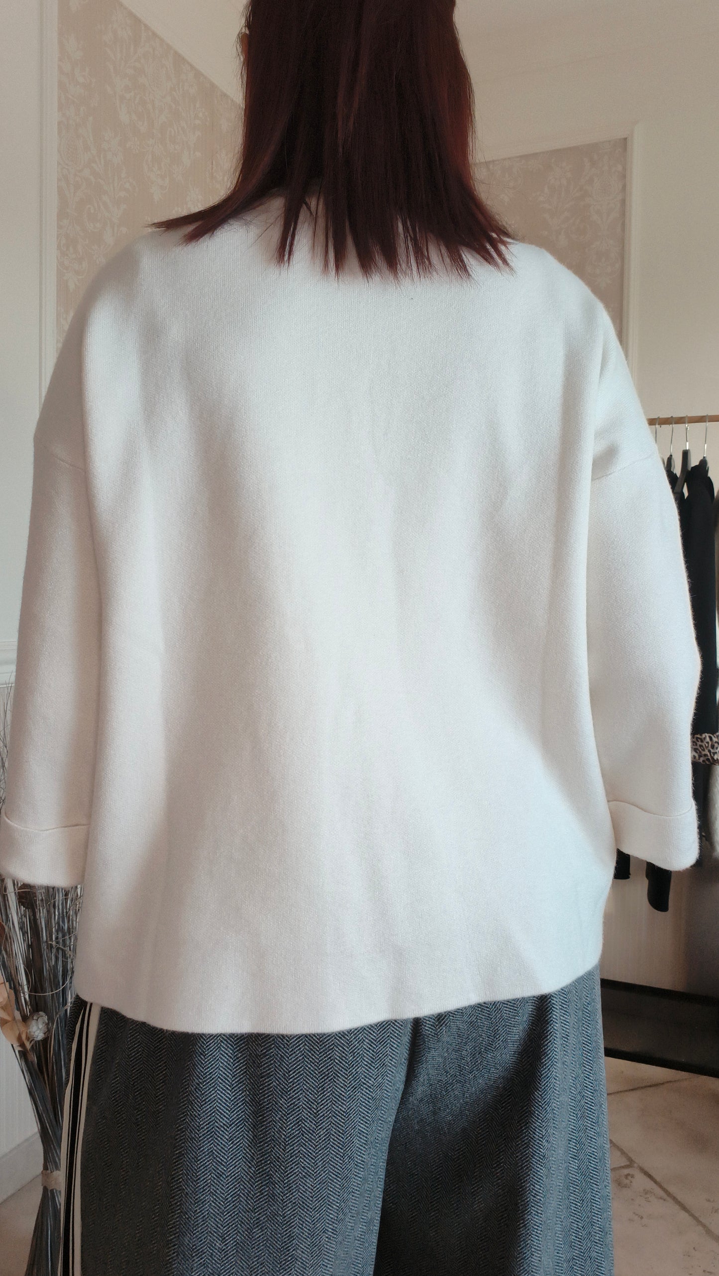 Pull Orlo blanc cassé ou khaki